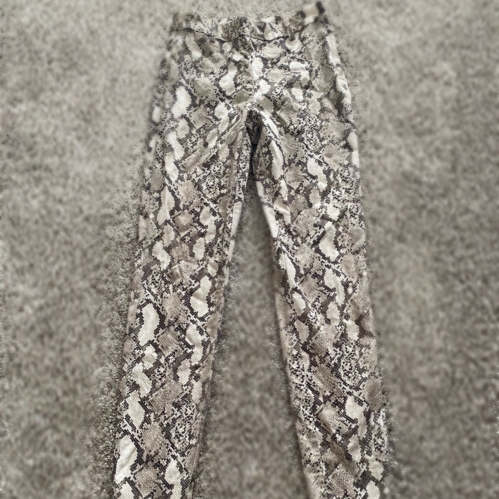 H&M Snakeskin Slacks Pants